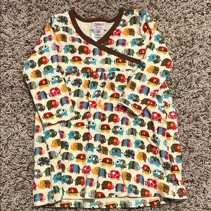 Zutano Multicolor Elephant Print Kids Shirt